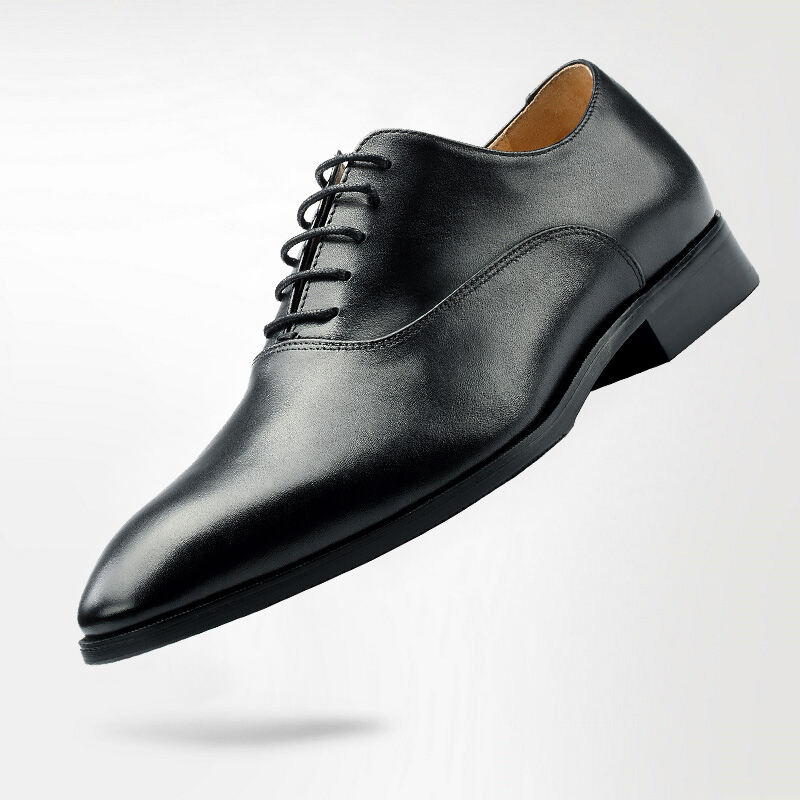 Handmade Business Formal Leather Shoes Men's British Pointed Italian Suit Derby Shoes Genuine Leather Small Men's Shoes