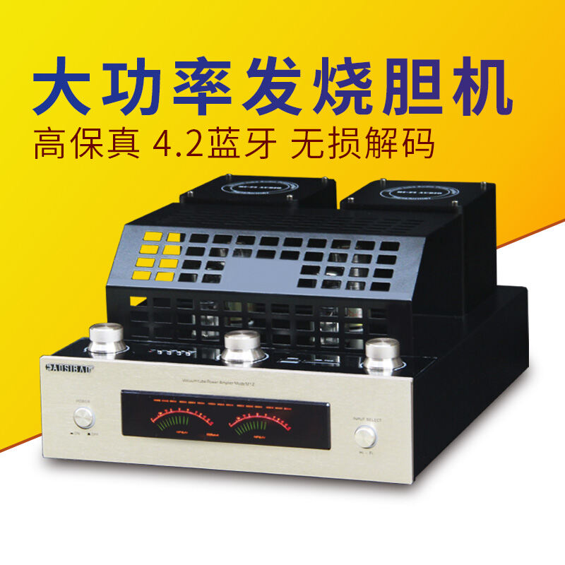 British Quality Bluetooth Tube Amplifier High Power Fever HiFi Electronic Tube Bile Duct U Disk Lossless Amplifier Home Audio