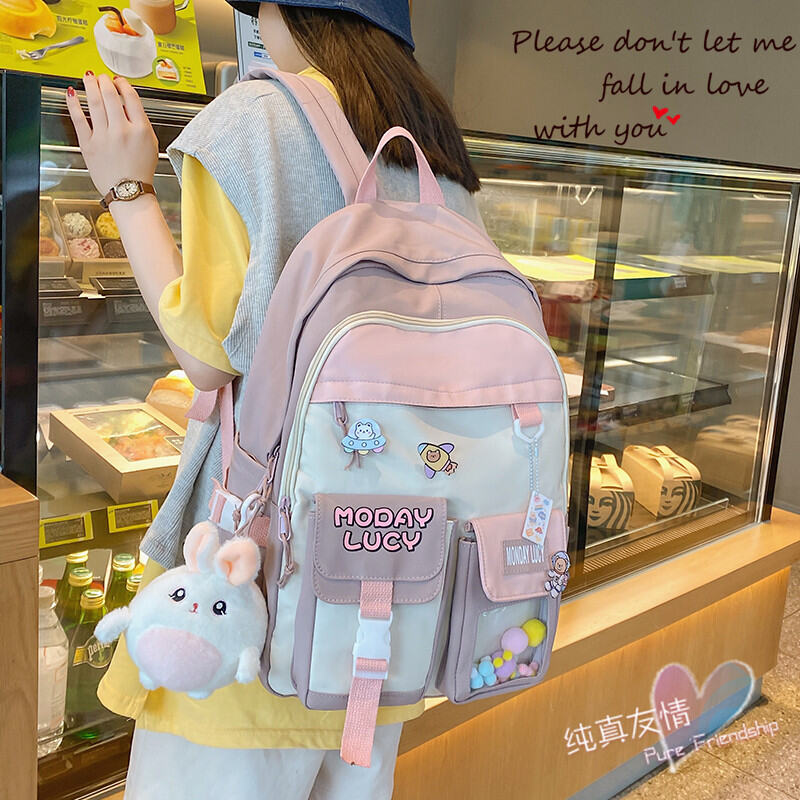 Schoolbag Female Korean High School Mori Japanese Backpack Ins Trendy Middle School Student Large Capacity Backpack Cute