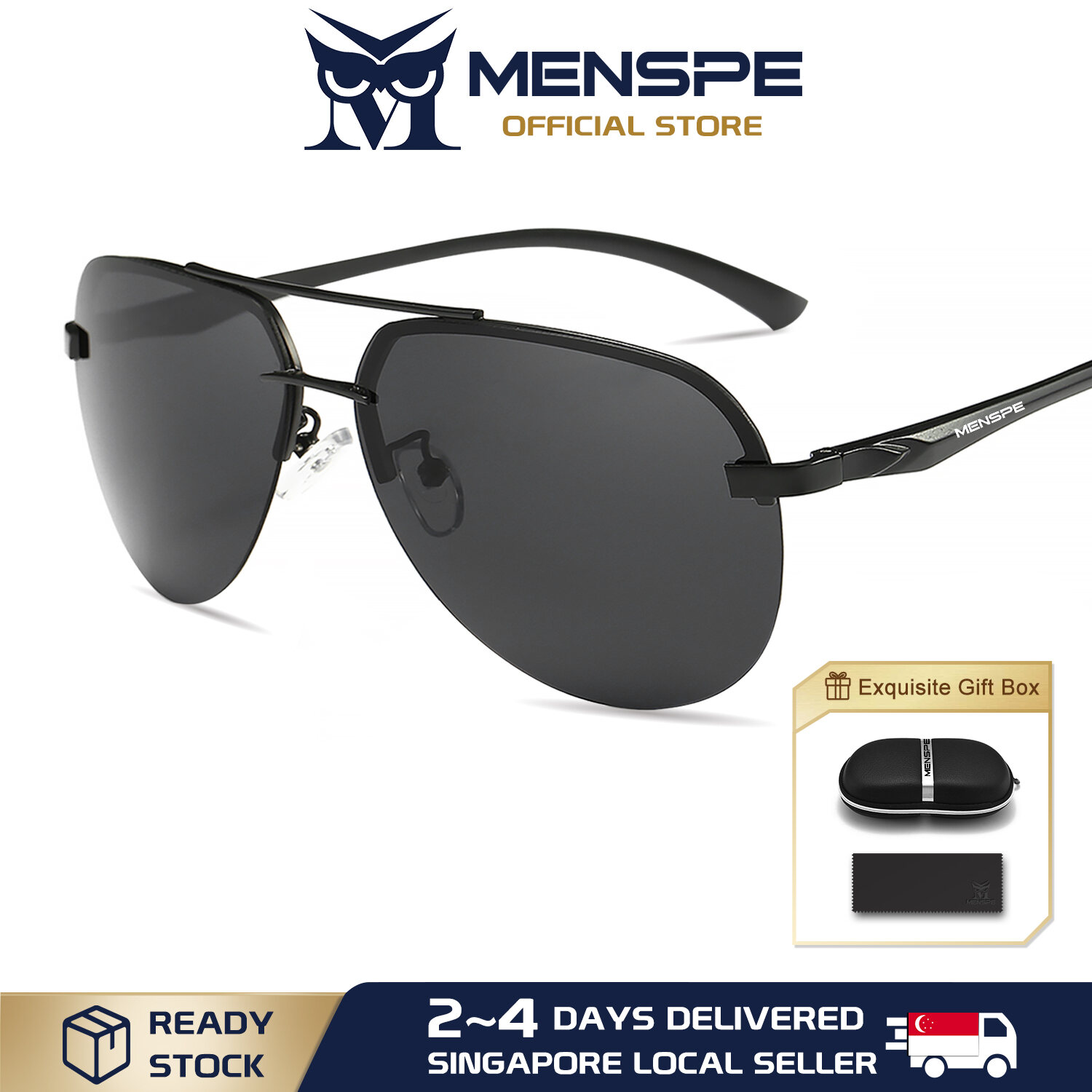 MENSPE Sunglasses Driver Driving Mirror Polarized Glasses Sunglasses Men And Women Tide Glasses Brand Goggles Square Sunglasses Retro Anti Glare Driving Sun Glasses UV400