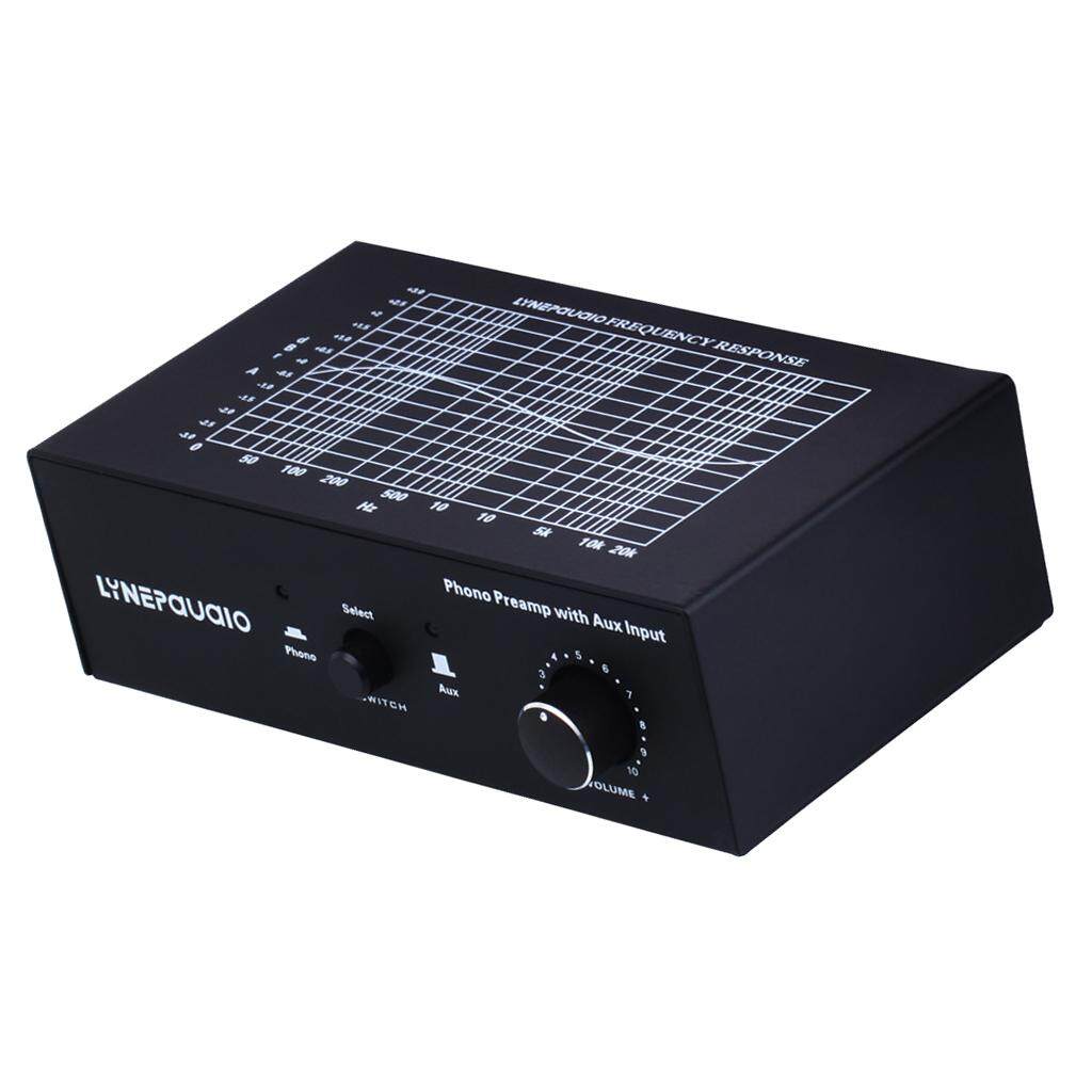 LazaraSport Turntable/ Phono Preamp Preamplifier Pre Amplifier with Aux & Volume Control