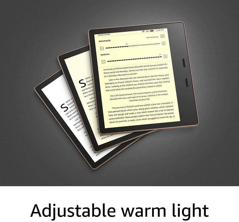 (TOP END MODEL) Kindle Oasis 3 (2019, 8GB/32GB, Graphite/Champagne Gold), 7" HD (300 ppi), Waterproof, Built-In Audible (Wi-Fi with Special Offers)
