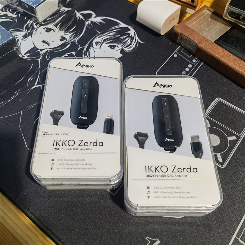 IKKO ITM01 USB DAC Switch Gaming Sound Card TYPE C To 3.5MM Earphone Hifi Audio Amplifier for Phone PC MAC Cable Adapter