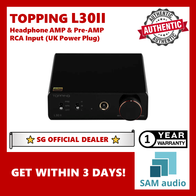 [?SG] TOPPING L30II Headphone AMP, Pre-AMP with NFCA Modules & RCA input ( L30 II )