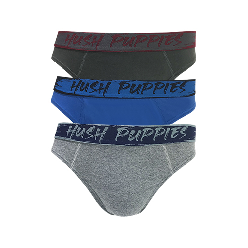HUSH PUPPIES 3PCS MEN HIPSTER BRIEFS | 100% COTTON | BB | #139985