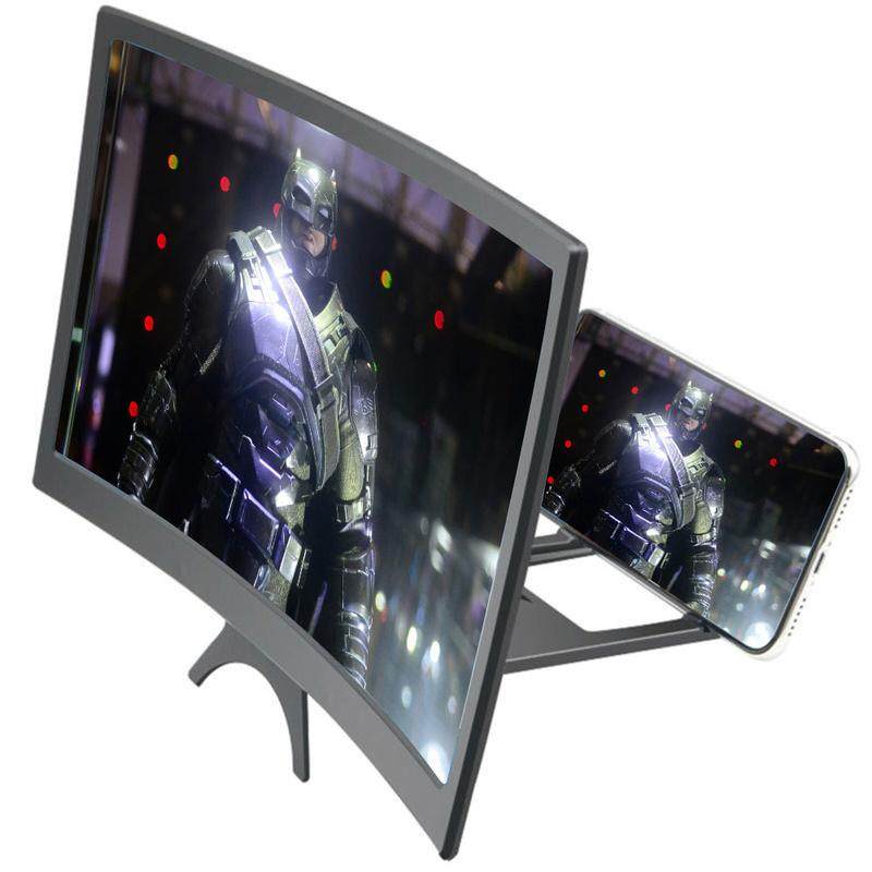 ❤Delivered within 48 hours❤ Ultra-clear 12-inch 3D mobile phone screen magnifying glass amplifier folding design HD video watching movies Office home Smartphone holder