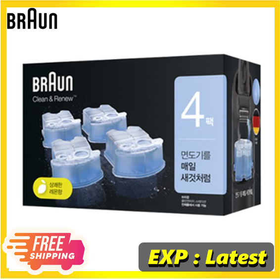 [BRAUN] Clean and Renew Shaver CCR2 Refill Cleaner Universal for All Braun Models CCR4 4p
