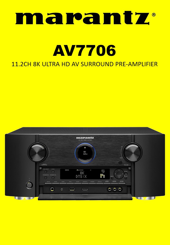 MARANTZ AV-7706 11.2CH 8K ULTRA HD AV SURROUND PRE-AMPLIFIER