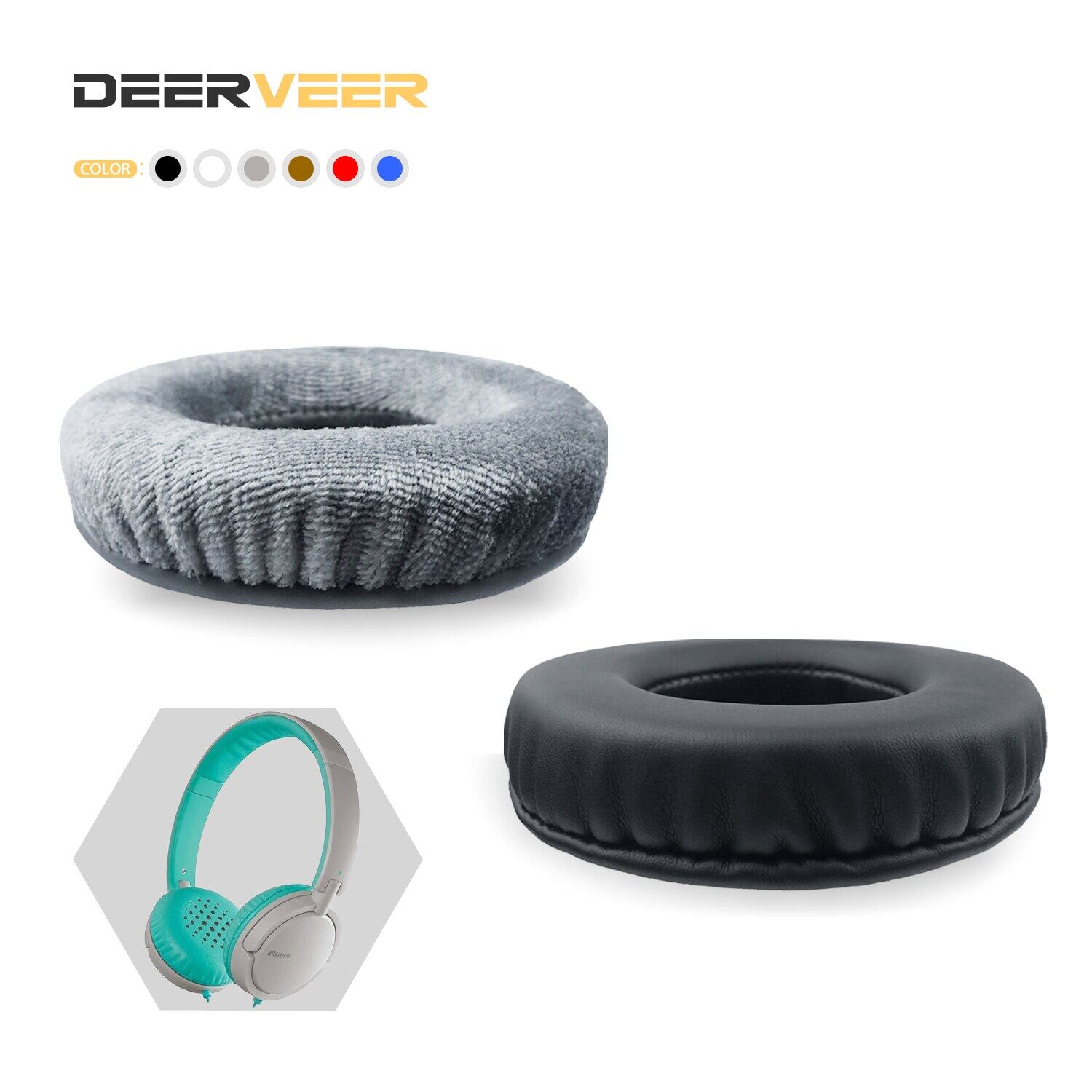 DEERVEER Replacement Earpad For Philips SHL5000 SHL5001 SHL5002 SHL5010 Headphones Thicken Memory Foam Ear Cushions Ear Muffs