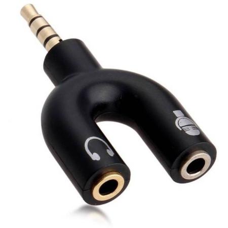 Audio Splitter 3.5mm to Headset Headphone MIC Microphone for PC Laptop