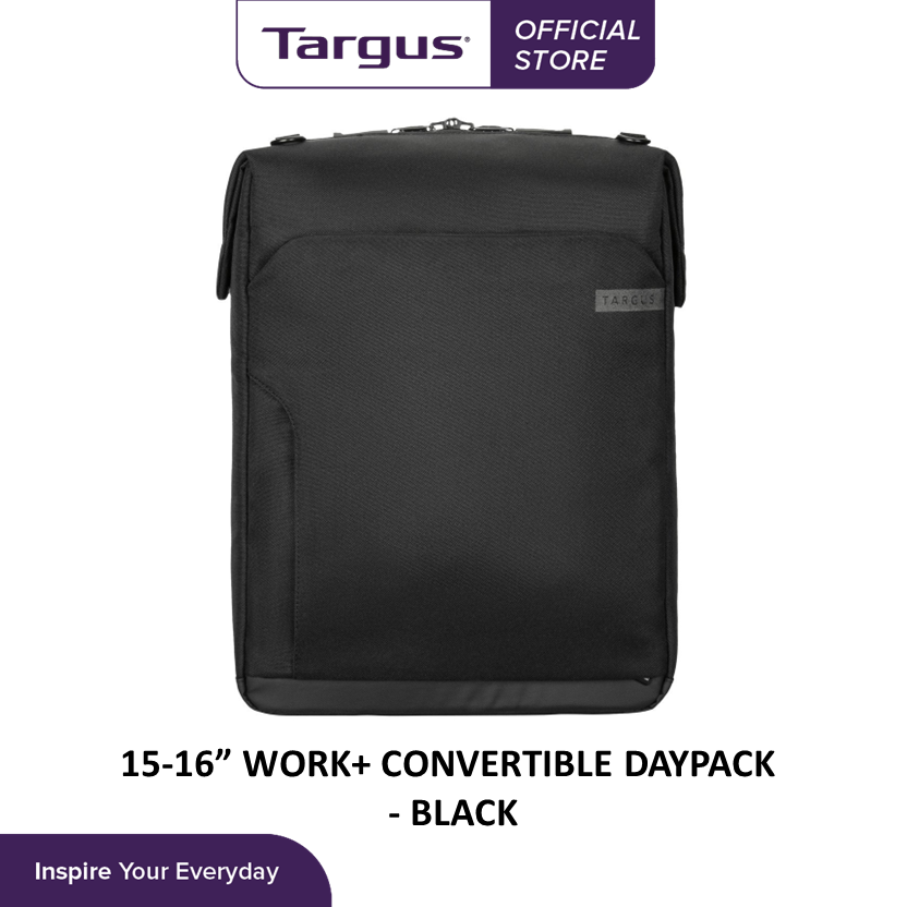 Targus 15-16" Work+ Convertible Daypack, Black (TBB609GL)