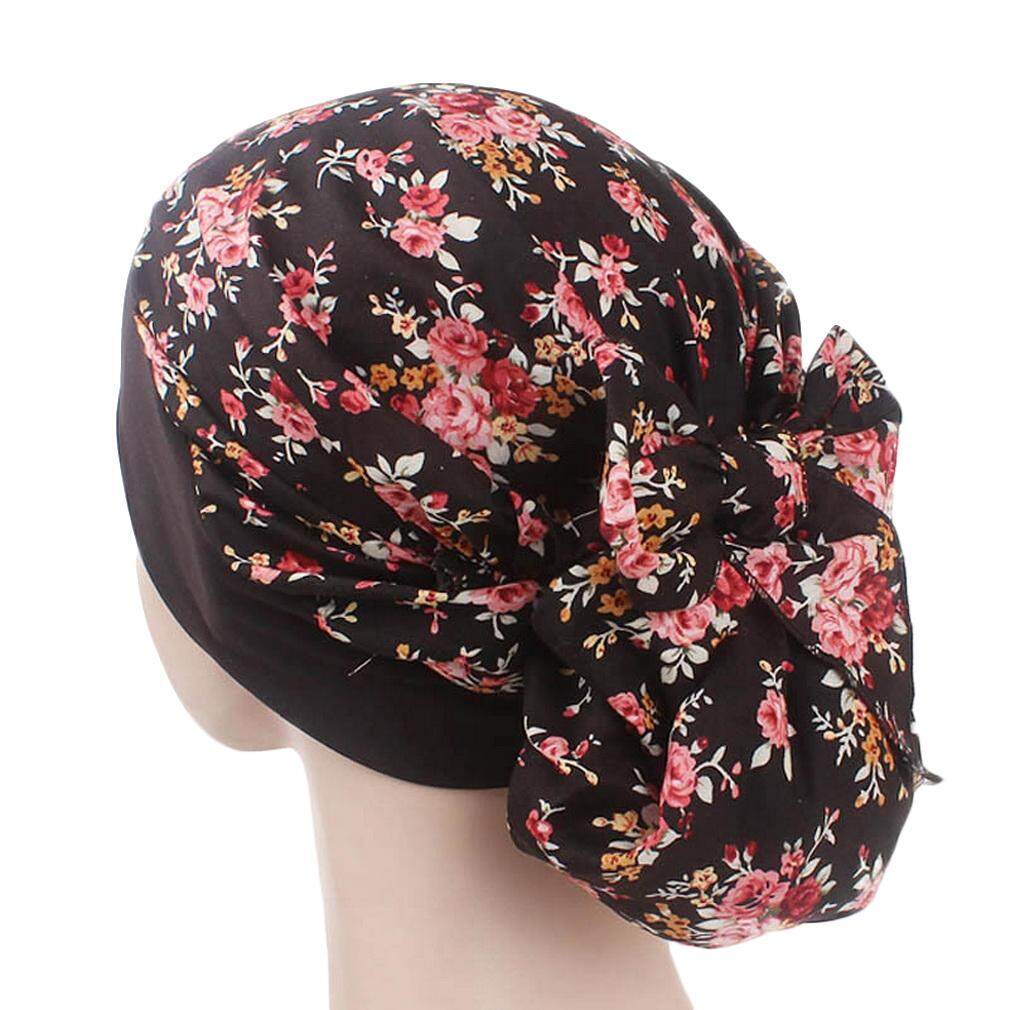 Xiang Ru Women Bandana Scarf Pre-Tied Chemo Hat - Cotton Print Flower - Beanie Turban Headwear For Chemo Hair Loss Cancer Patients Sleep