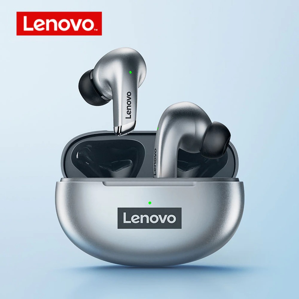 Lenovo Earbuds Earphone LP5 Bluetooth 5.0 Wireless Earpiece Headphone Touch Control Stereo HiFi Headset with Microphone
