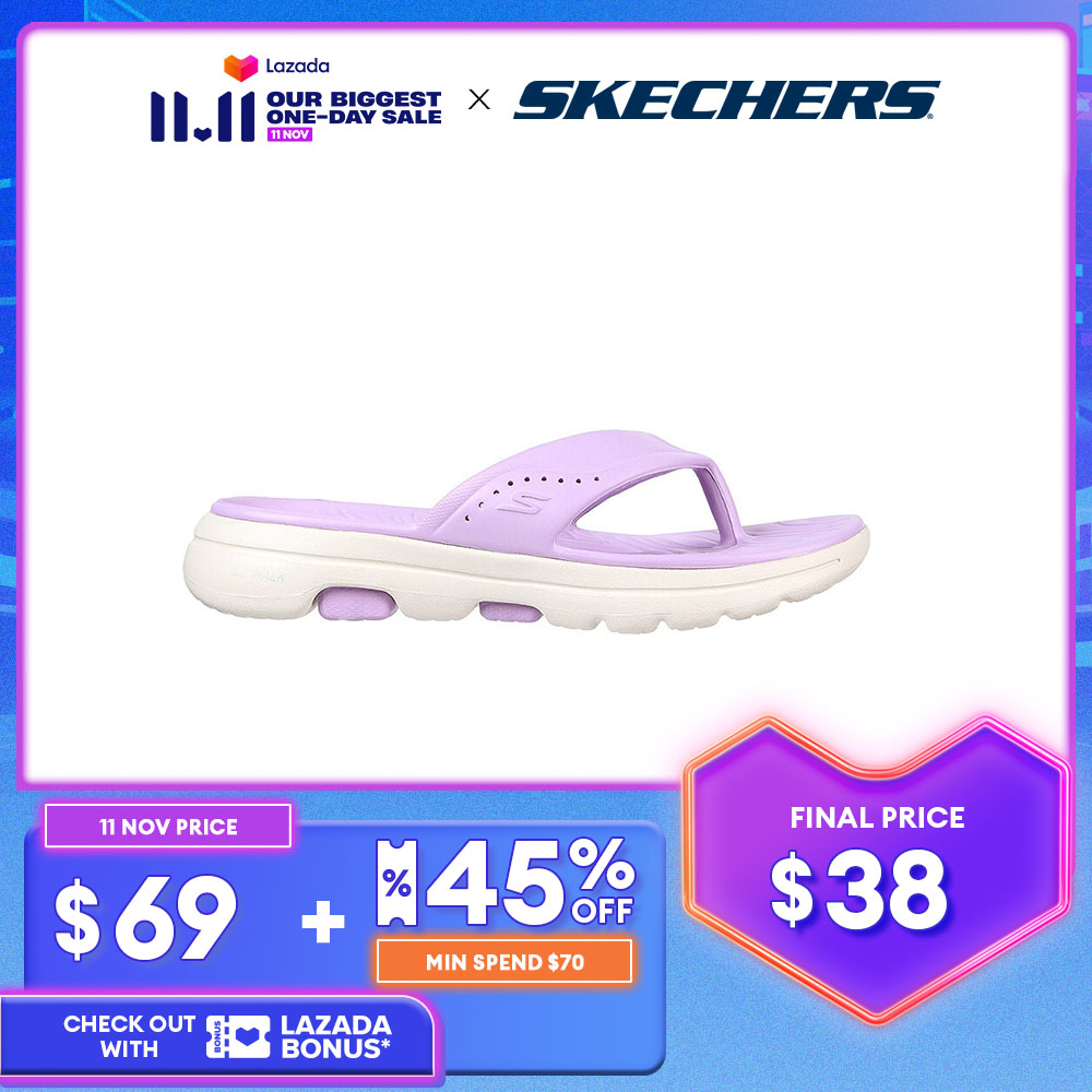 Skechers Women GOwalk 5 Foamies Sandals - 111289-LIL