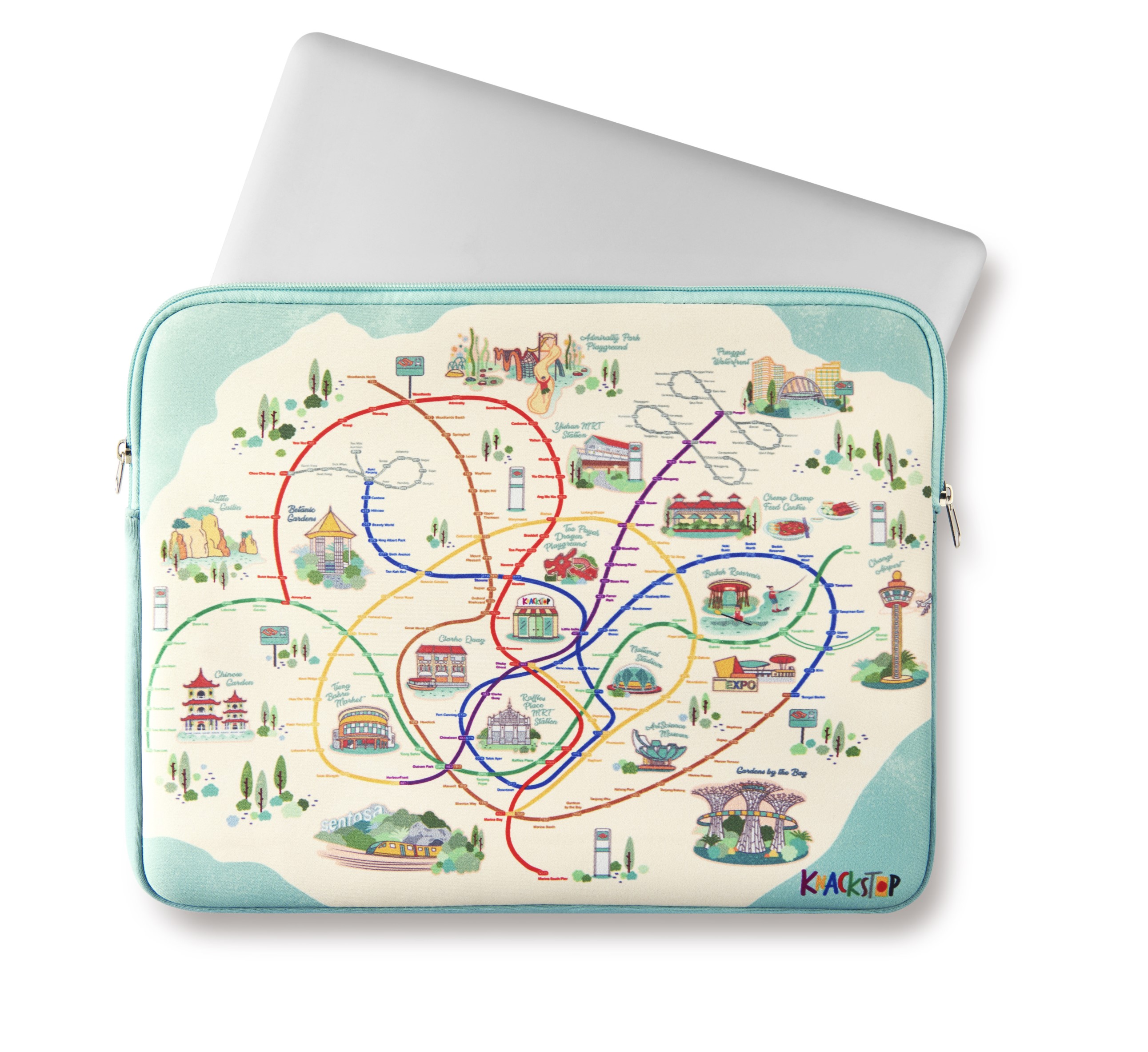 SG MRT Map Laptop Sleeve