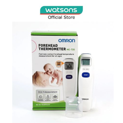 OMRON Forehead Thermo Mc-720 (Non-Contact Measurement , Suitable For All Ages) 1S