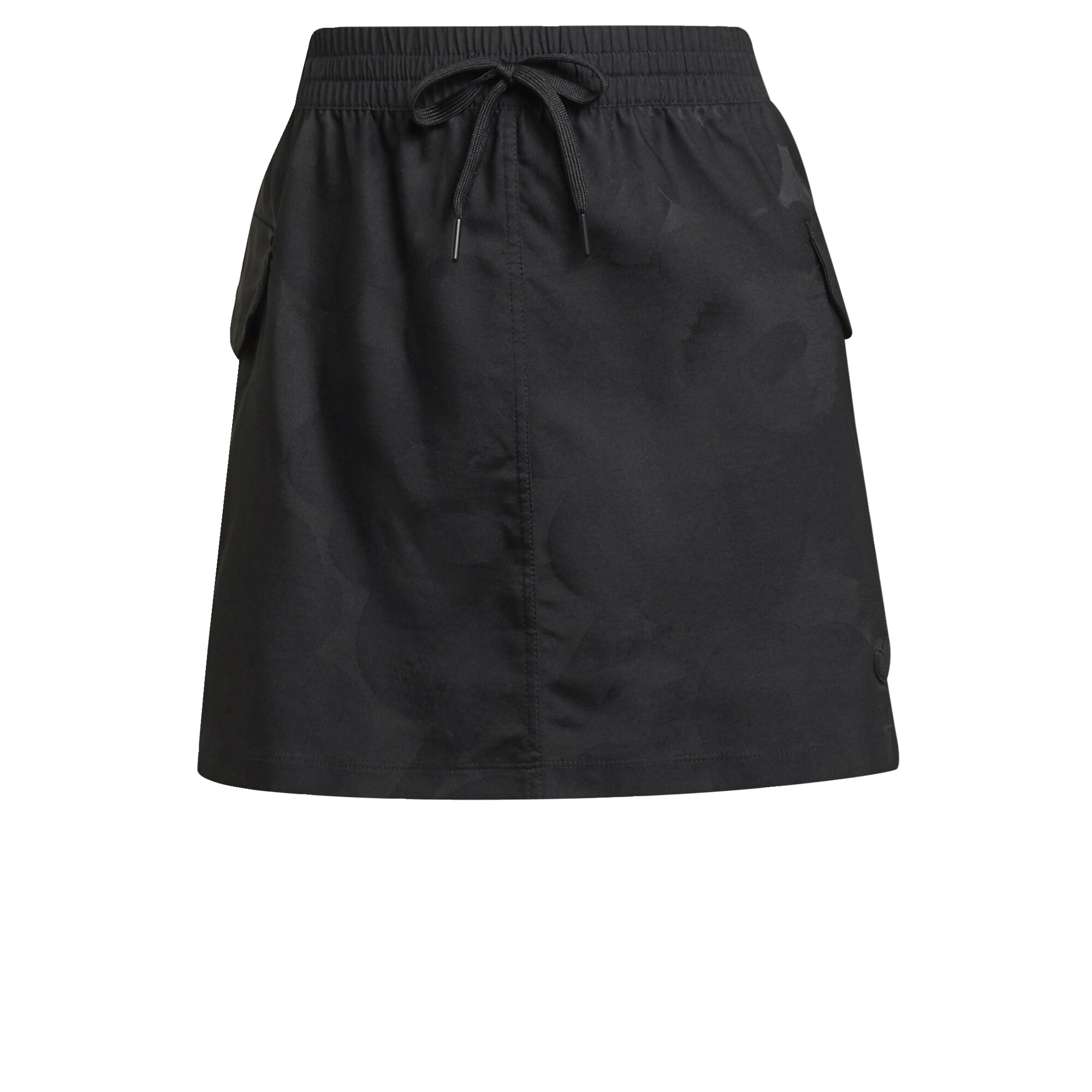 adidas ORIGINALS Marimekko Mini Cargo Skirt with Golden Stripes and Cargo Pockets Women Black H20195