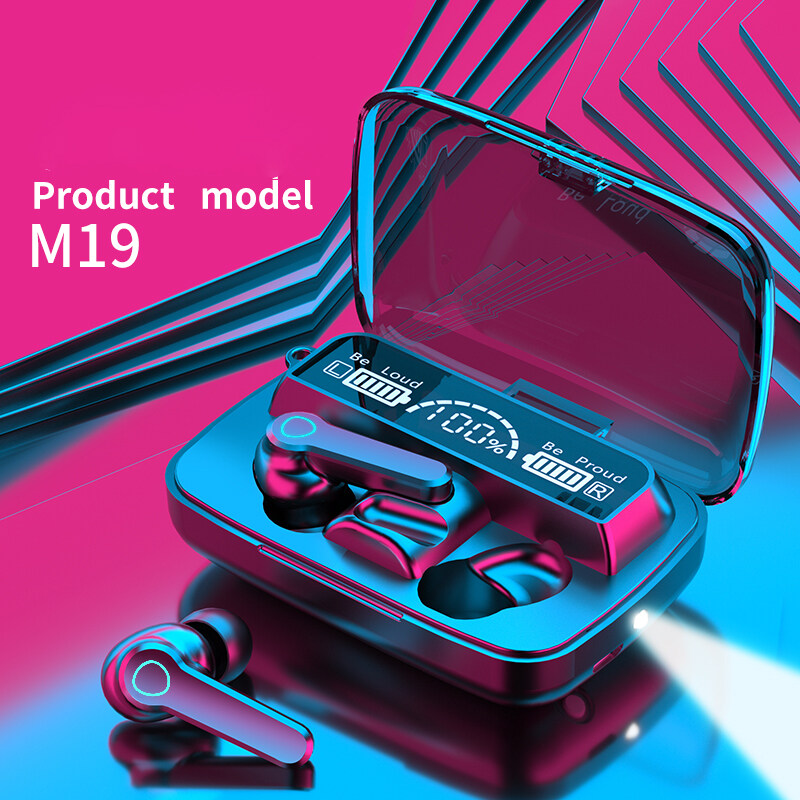 Vitog M19 TWS Wireless Bluetooth Earphone with Mic, Hifi 5.1 Stereo Touch Control Noise Cancelling Wireless Earbuds Waterproof HD Call Bluetooth Headsets for Xiaomi iPhone Huawei Samsung Oppo ViVo Mob