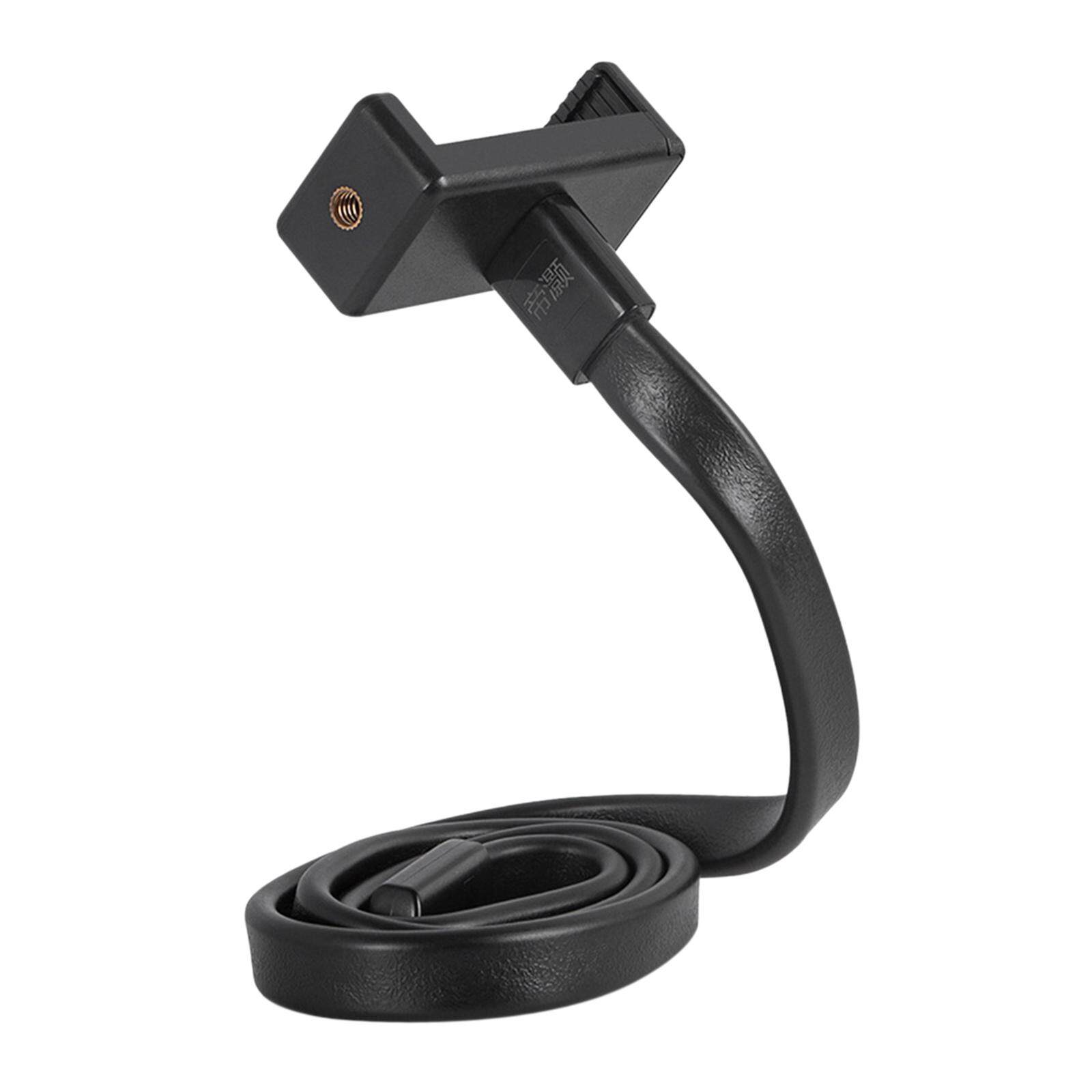 milageto Desk Phone Stand Holder Adjustable Angle, Rotatable Sturdy Bracket Gooseneck