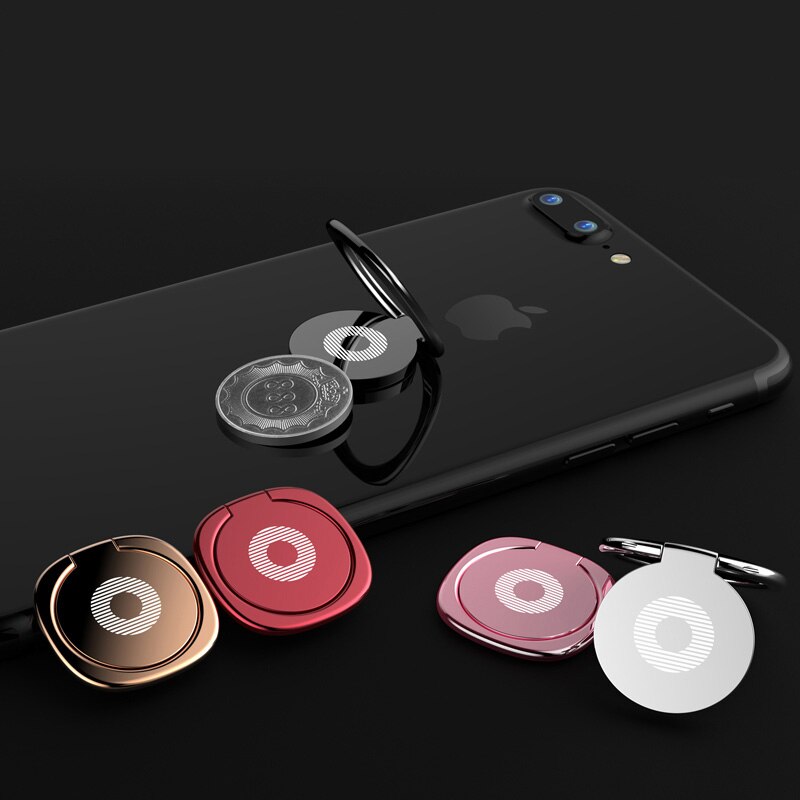 Baseus Metal Finger Ring Holder For iPhone 13 12 11 X Samsung Phone Ring Mobile Phone Holder Stand For Magnetic Car Phone Holder Stand