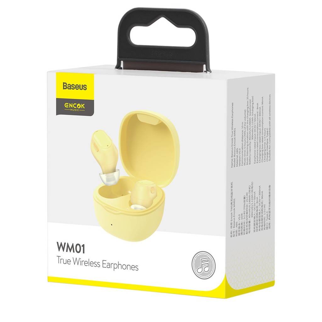 Baseus WM-01 TWS Bluetooth Earphones | Stereo Wireless 5.0 | Touch Control | Noise Cancelling | Gaming Heads